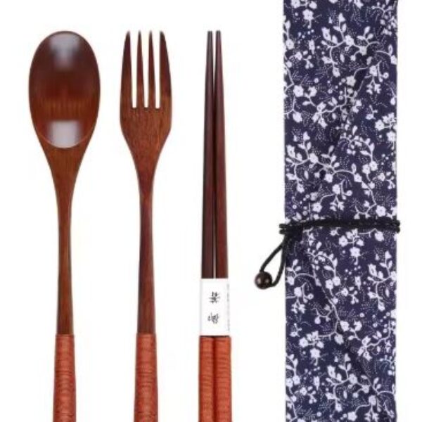 ensemble cuillère fourchette baguette